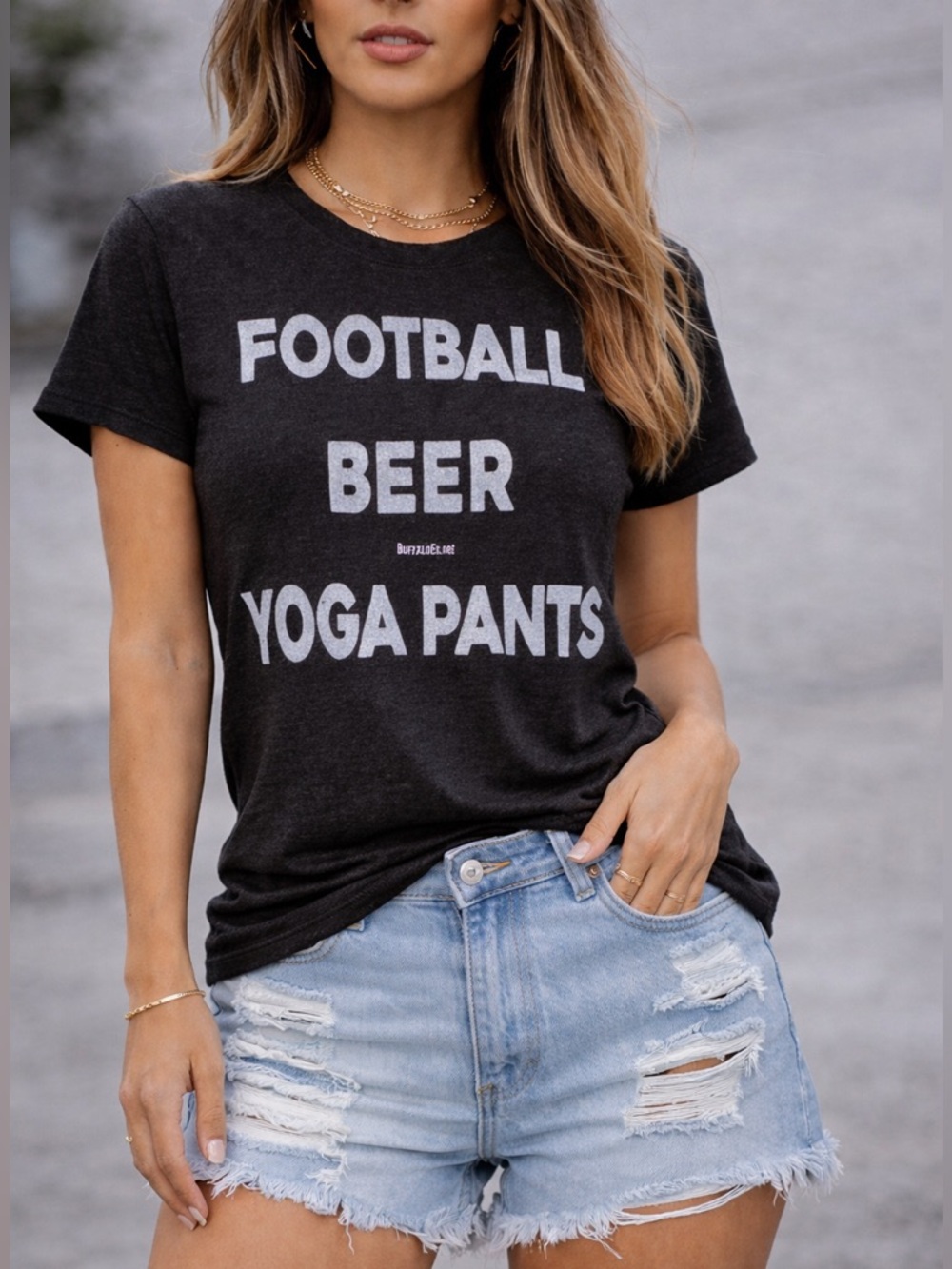 Black Graphic T-shirt Football Beer Yoga Pants New Size S